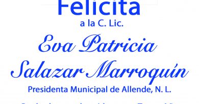 Felicitaciones para Alcaldesa de #Allende, Lic. Patricia Salazar